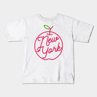 I love New York, The Big Apple Vintage design Kids T-Shirt